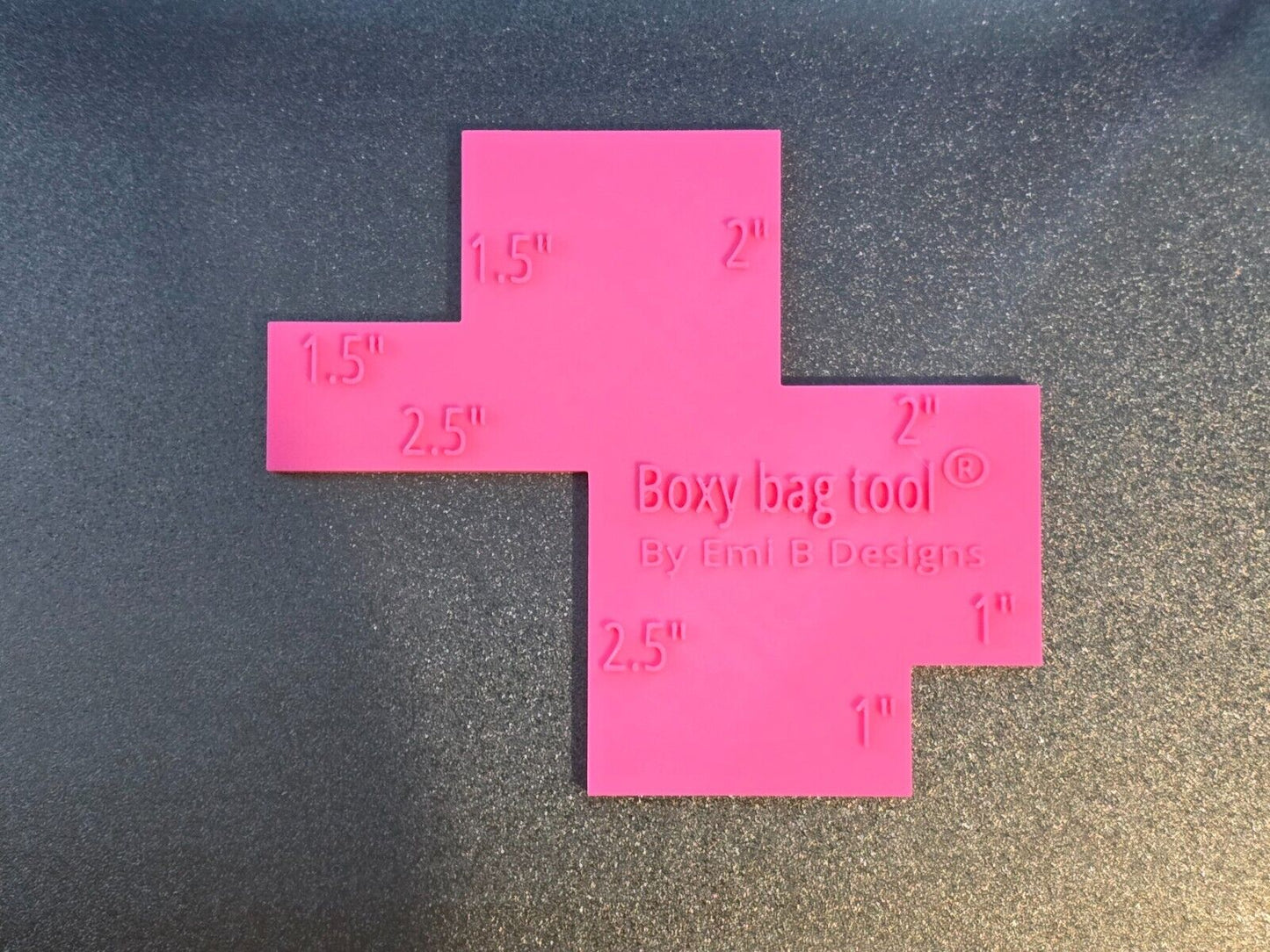 Sewing Tool Pastel Pink Boxy Bag Making Tool Kits Ruler Fabric Emi B Designs
