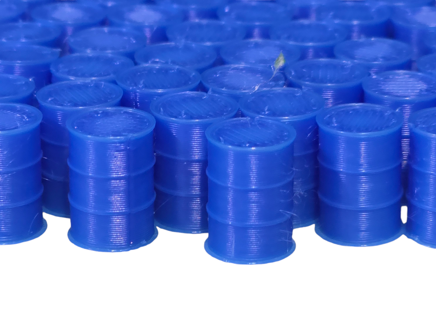Oil Drum Barrels OO Gauge Blue 1:76 Scale Models Train Railway 100 Pack