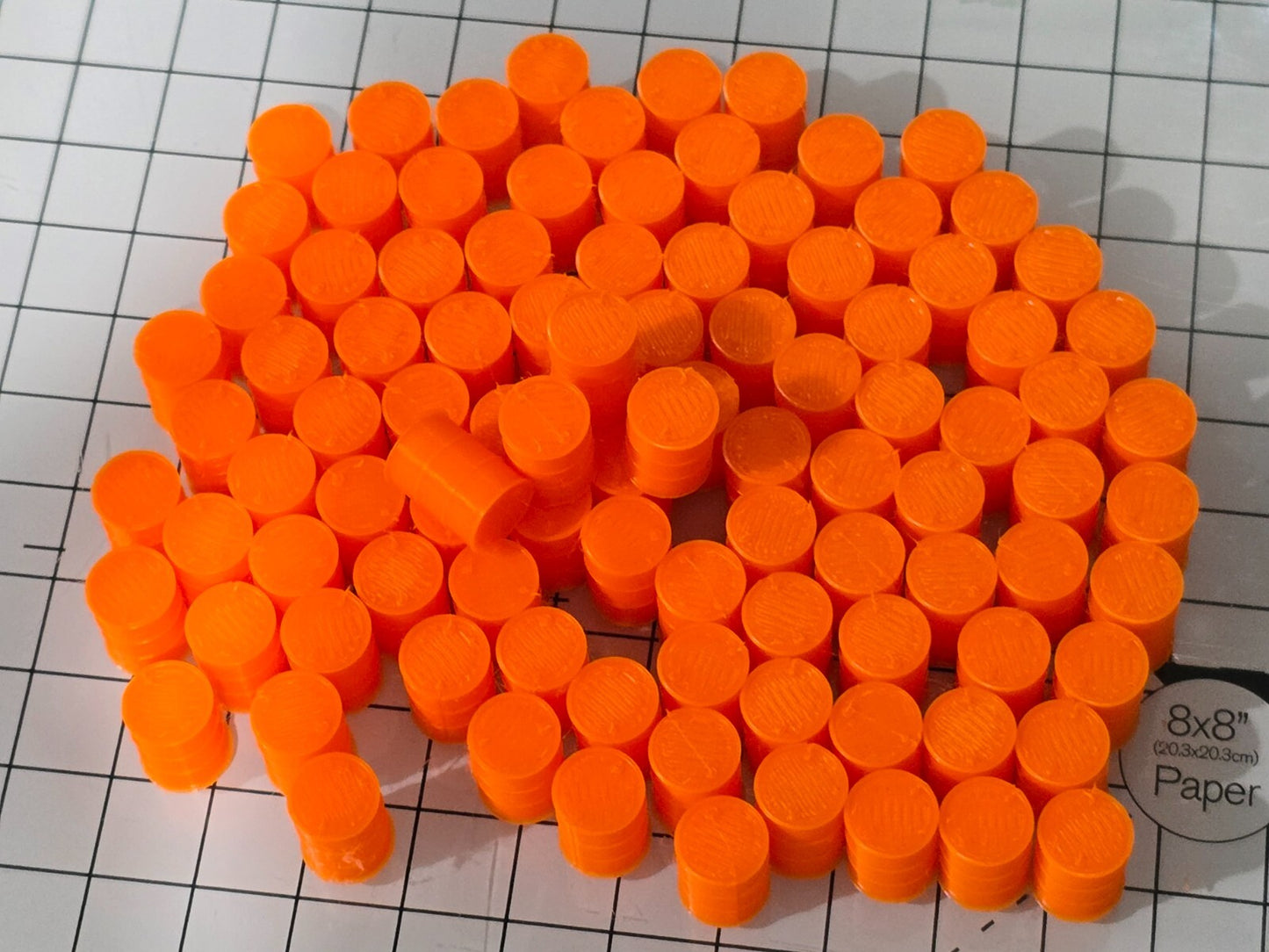 Oil Drum Barrels OO Gauge Orange 1:76 Scale Models Train Railway 100 Pack