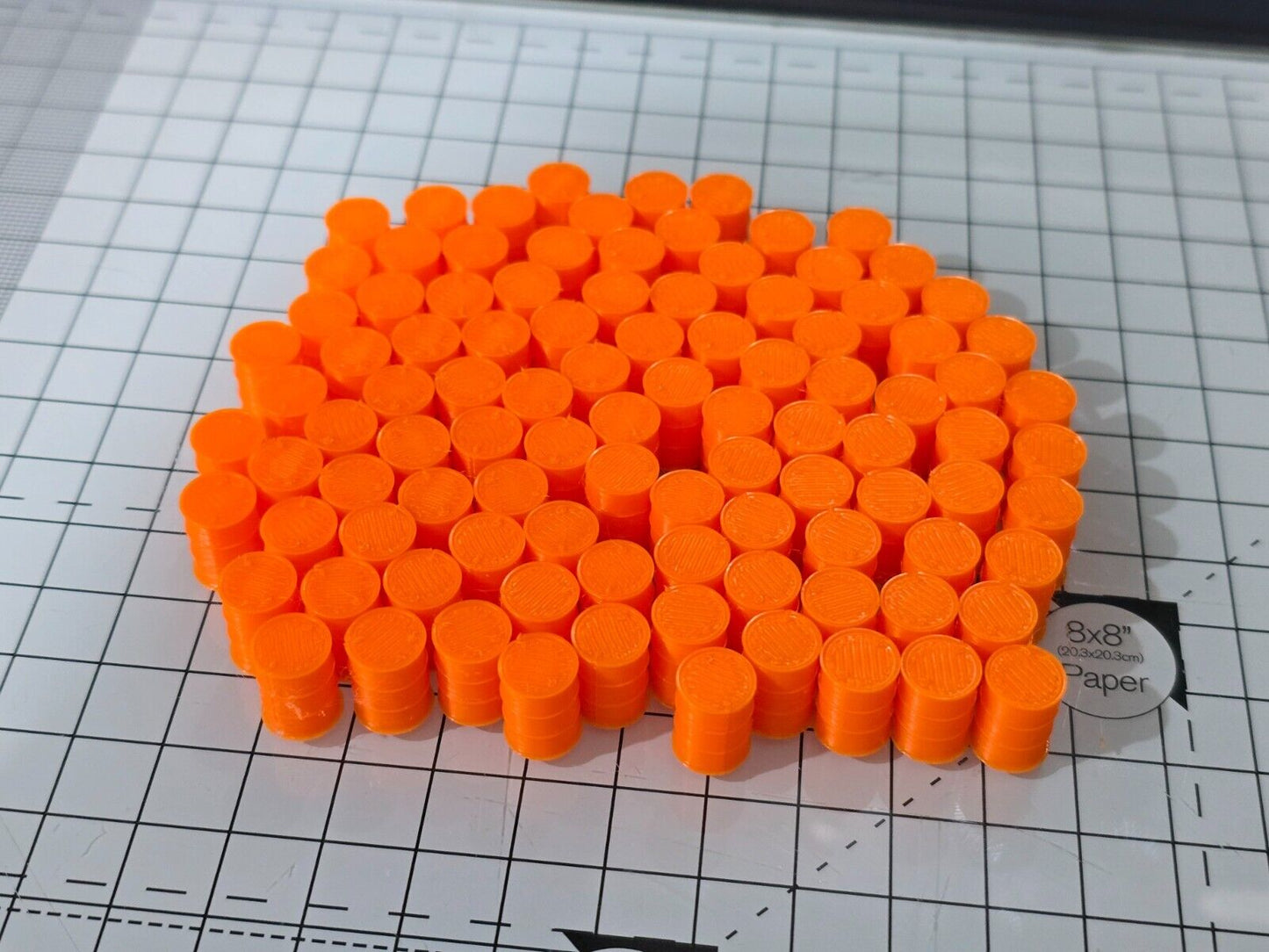 Oil Drum Barrels OO Gauge Orange 1:76 Scale Models Train Railway 100 Pack