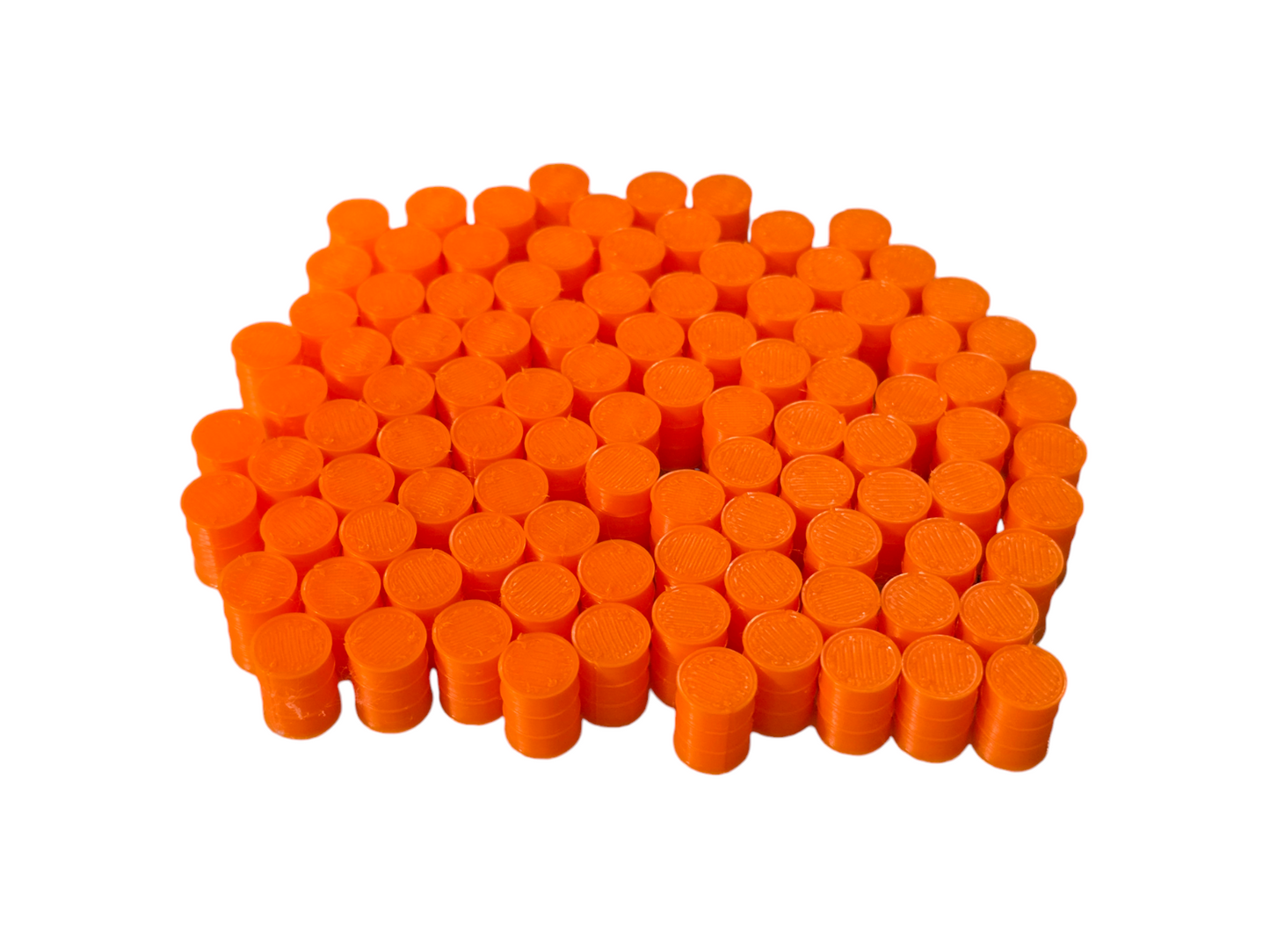 Oil Drum Barrels OO Gauge Orange 1:76 Scale Models Train Railway 100 Pack