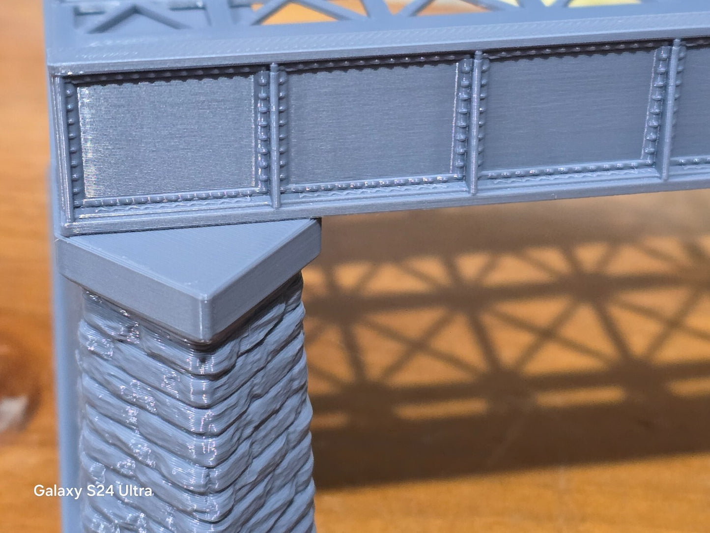Iron Girder Bridge N Gauge Double Track Model Railway Train Layout 1:148 Scale