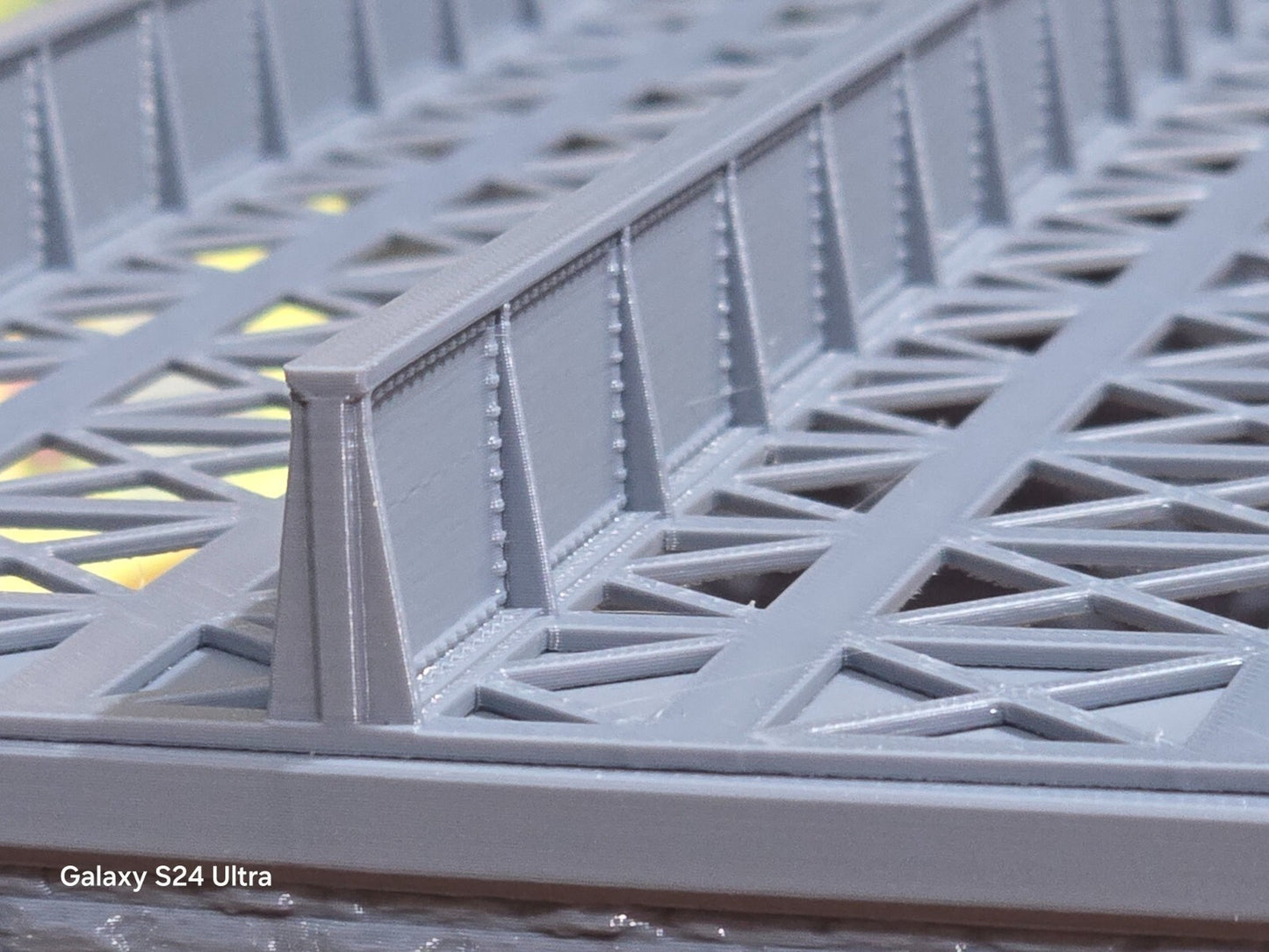 Iron Girder Bridge N Gauge Double Track Model Railway Train Layout 1:148 Scale