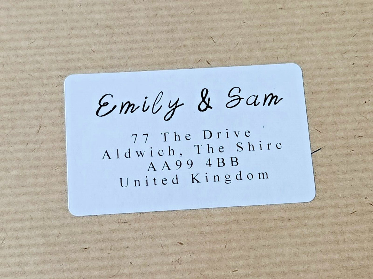 Address Label, Script Address Stickers, Personalised Return Address Labels