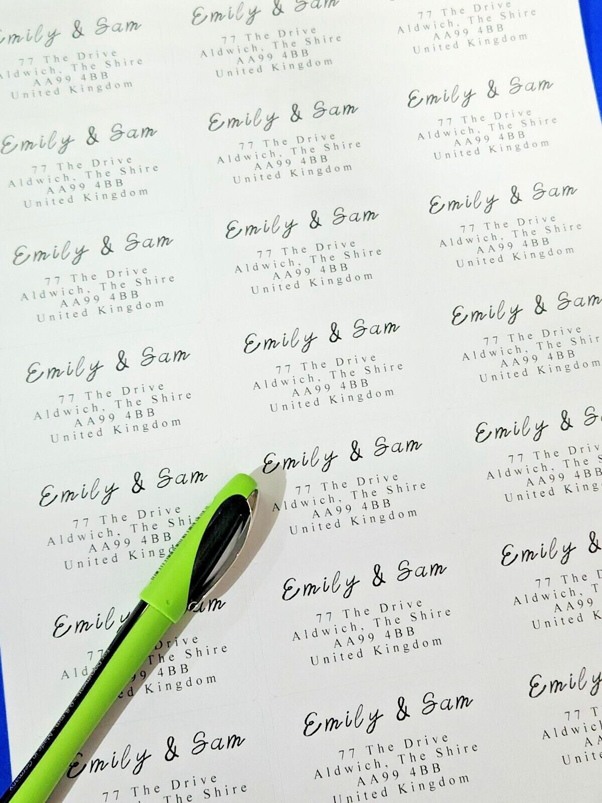 Address Label, Script Address Stickers, Personalised Return Address Labels