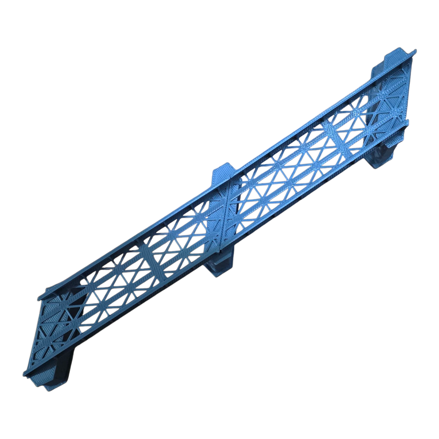 Z Gauge Right 45 deg single Track Iron Girder Bridge Model Railway 1:220 Scale