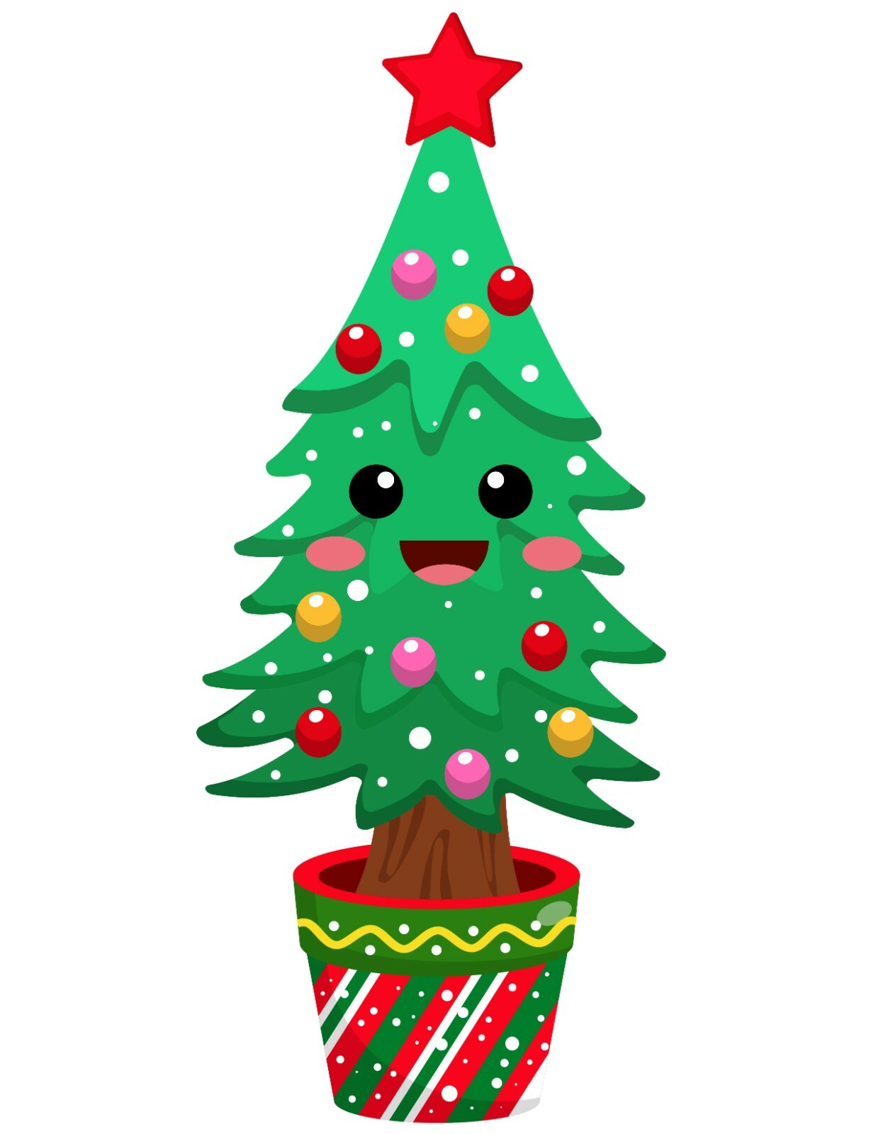 325 Cute Christmas Tree Personalised Self Adhesive Handmade by Labels Stickers