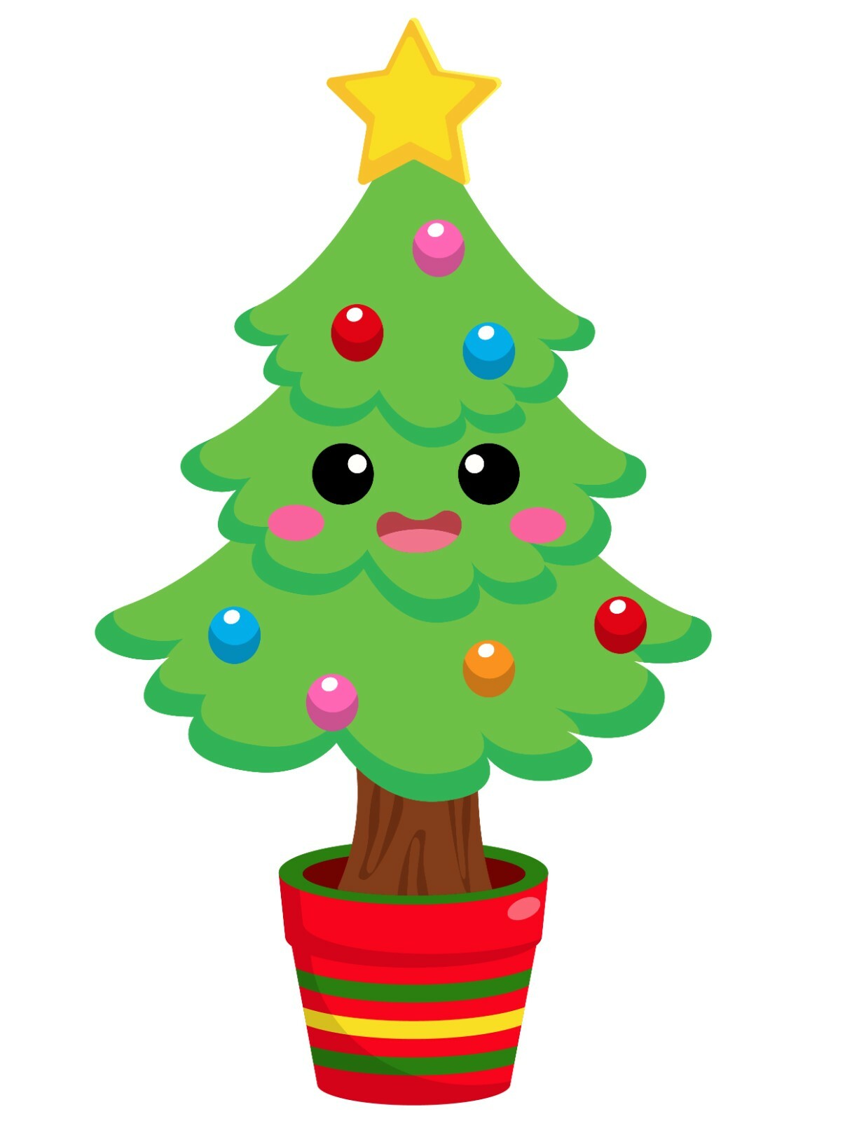325 Cute Christmas Tree Personalised Self Adhesive Handmade by Labels Stickers