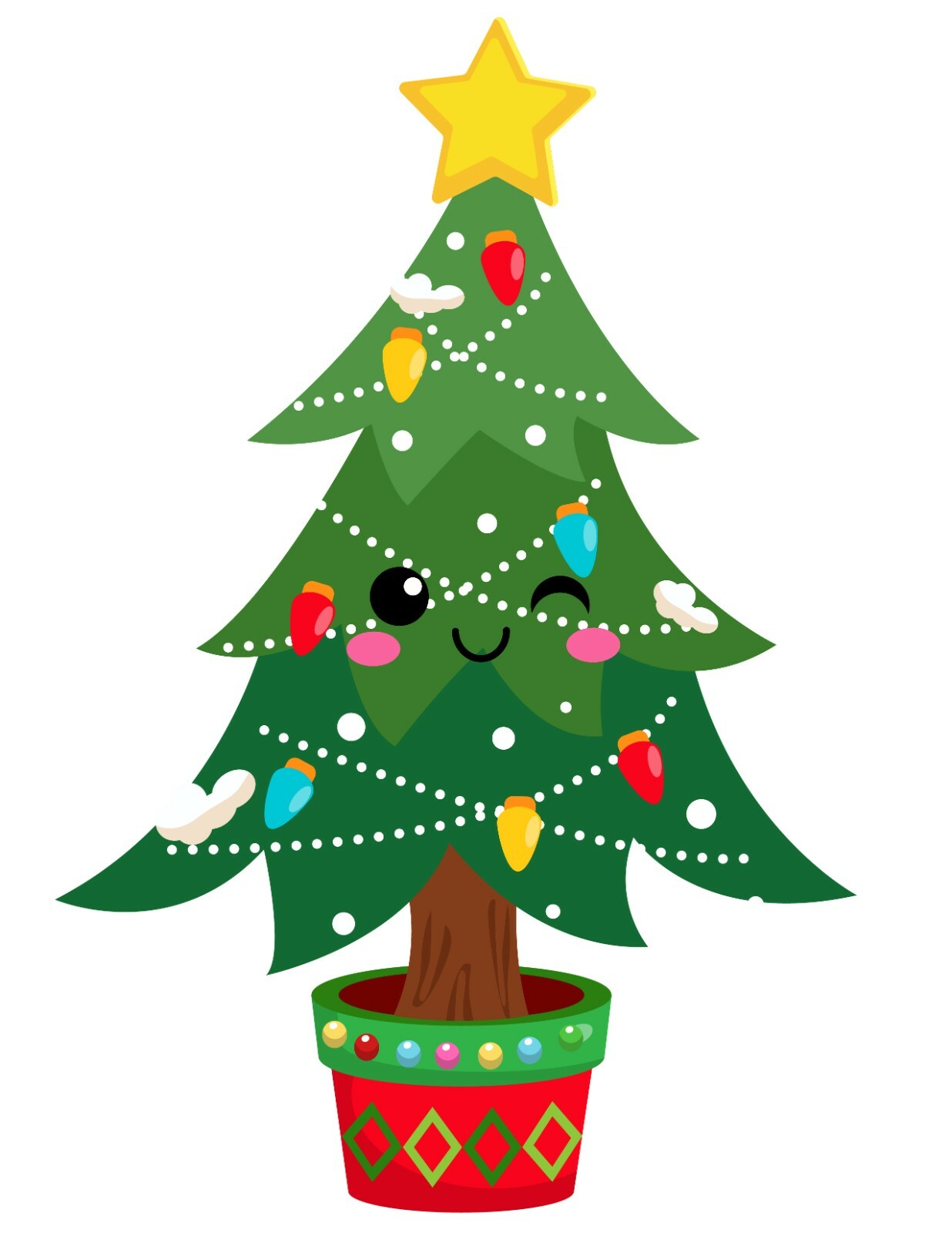 325 Cute Christmas Tree Personalised Self Adhesive Handmade by Labels Stickers
