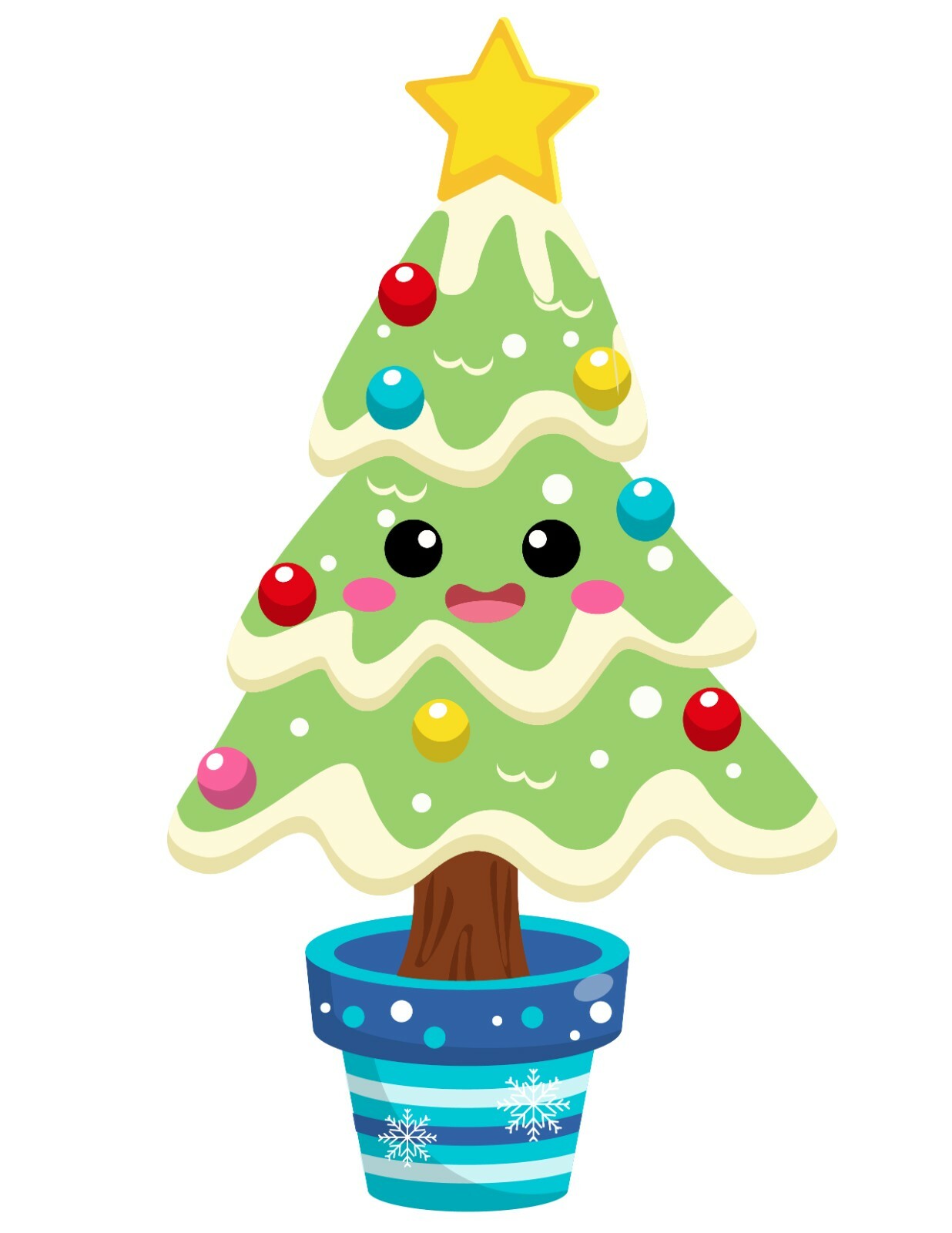 325 Cute Christmas Tree Personalised Self Adhesive Handmade by Labels Stickers