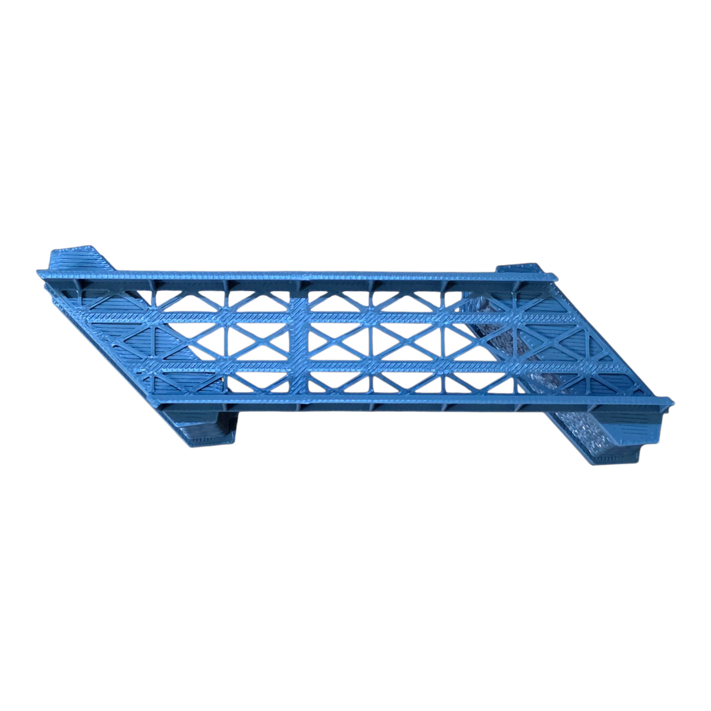 Z Gauge Left 45 deg single Track Iron Girder Bridge Model Railway 1:220 Scale
