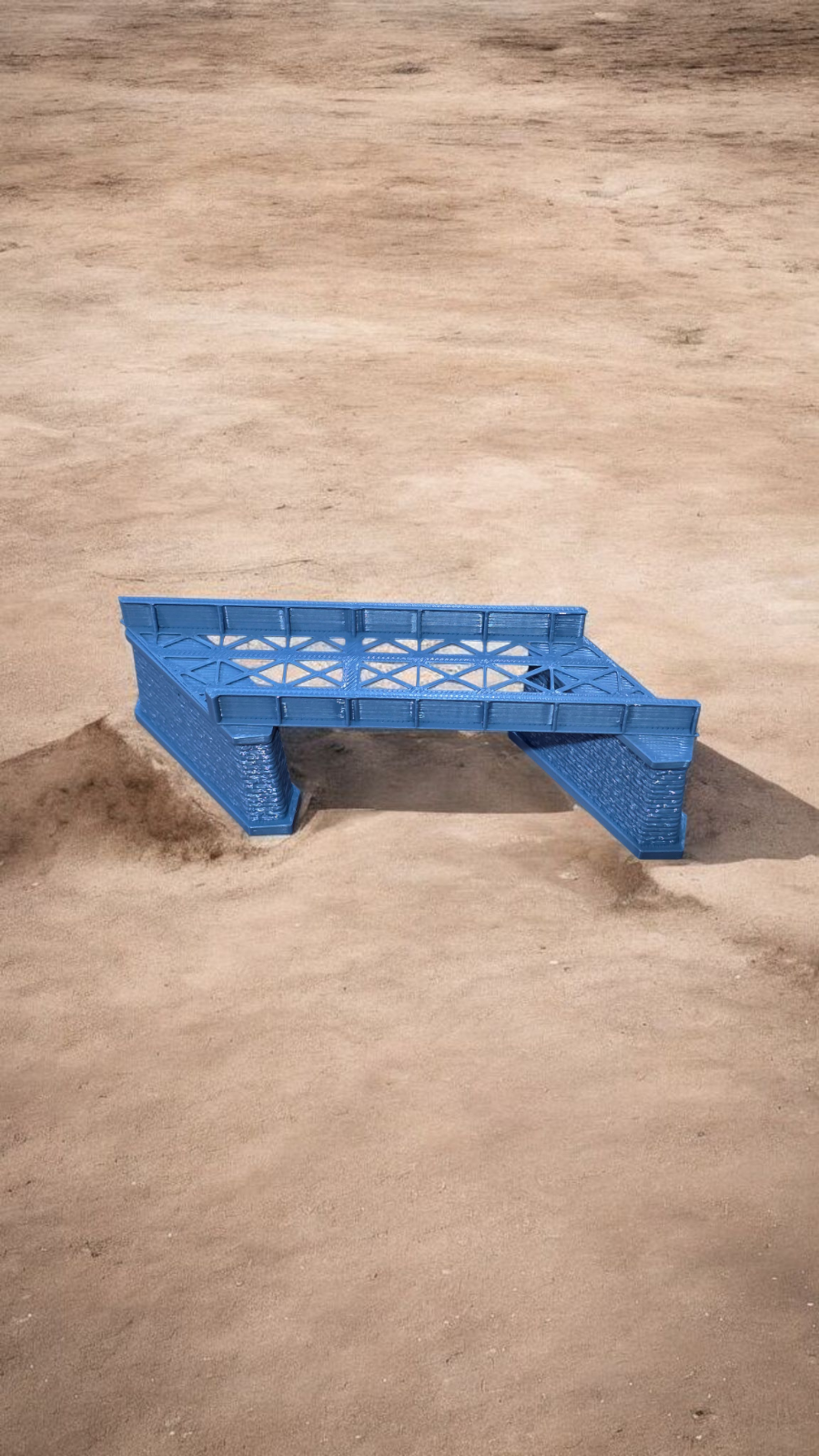 Z Gauge Left 45 deg single Track Iron Girder Bridge Model Railway 1:220 Scale