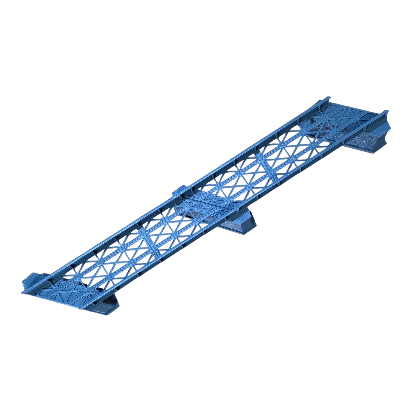Z Gauge Left 45 deg single Track Iron Girder Bridge Model Railway 1:220 Scale