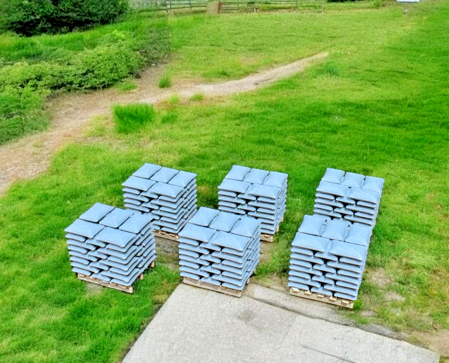 Pallets of Sacks O Gauge 1:43 Scale Models Train Railway (6 Pack)