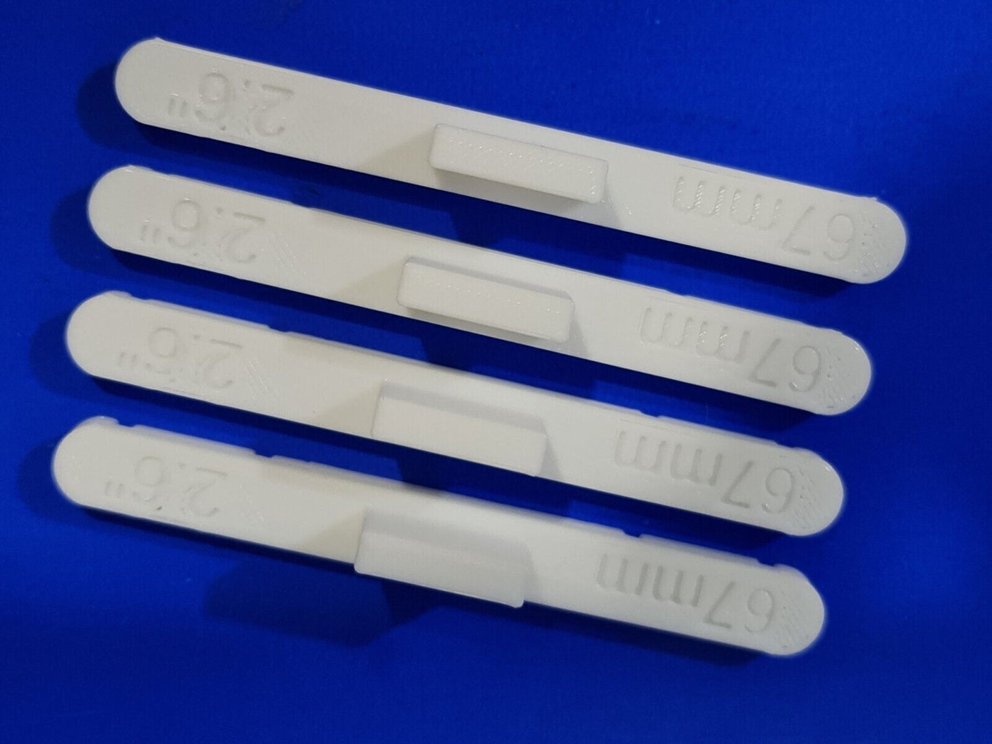 New 4 Pack White 67mm OO/HO Gauge Parallel Track Tools Model Railway Train