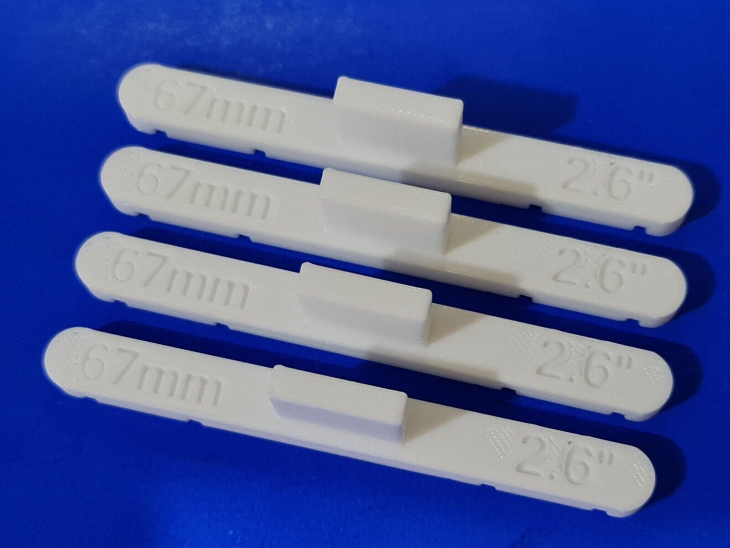New 4 Pack White 67mm OO/HO Gauge Parallel Track Tools Model Railway Train