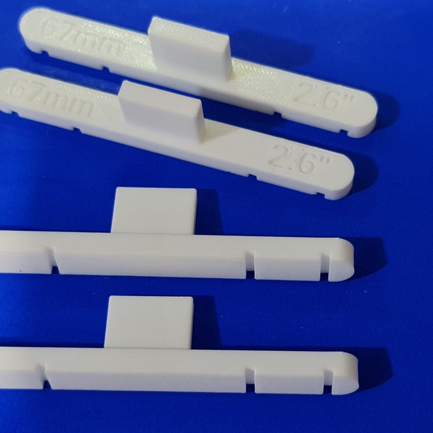 New 4 Pack White 67mm OO/HO Gauge Parallel Track Tools Model Railway Train