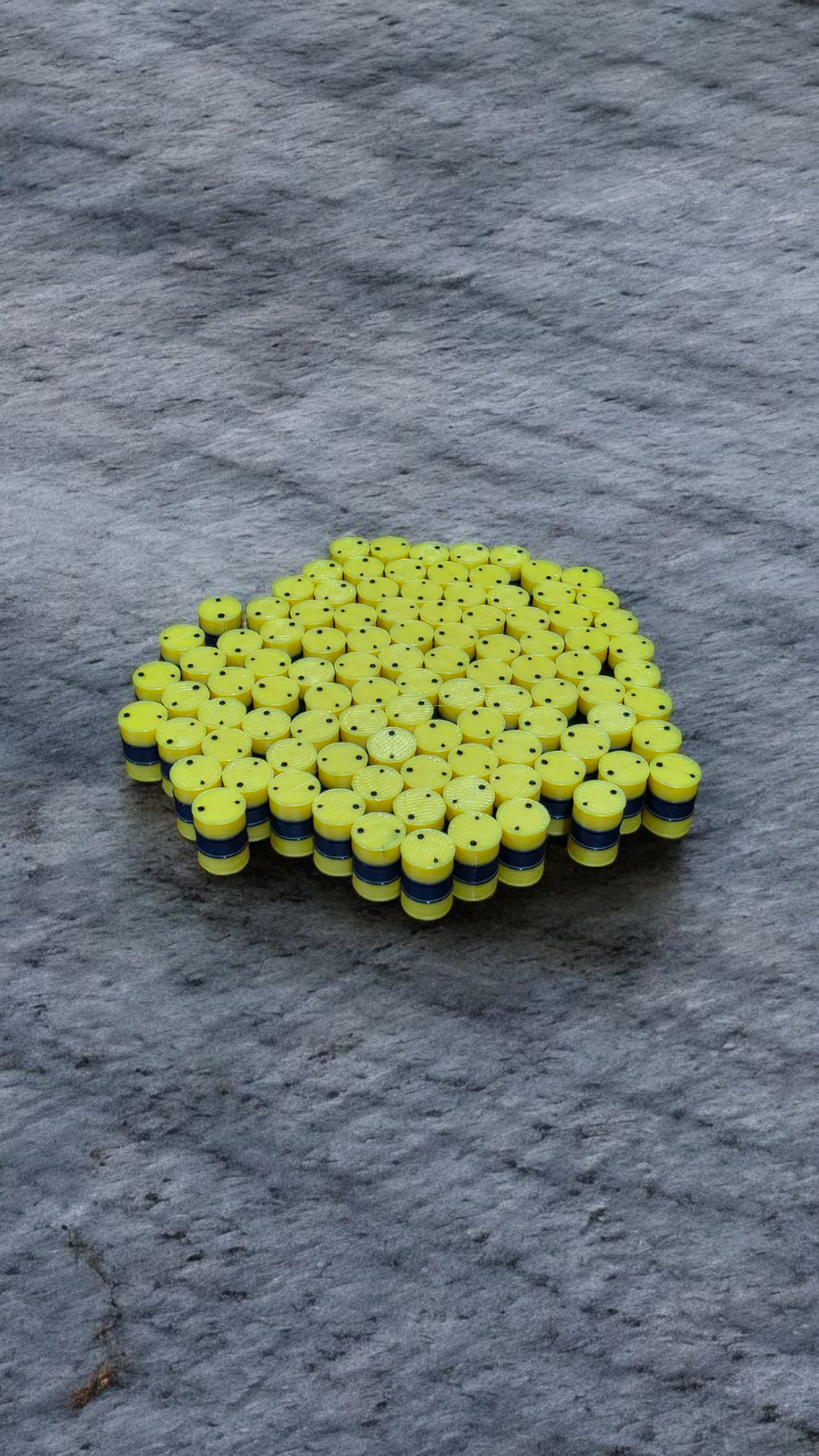 Oil Drum Barrels OO Gauge 100x Yellow-Blue Duckhams Oils Style Model Scenery