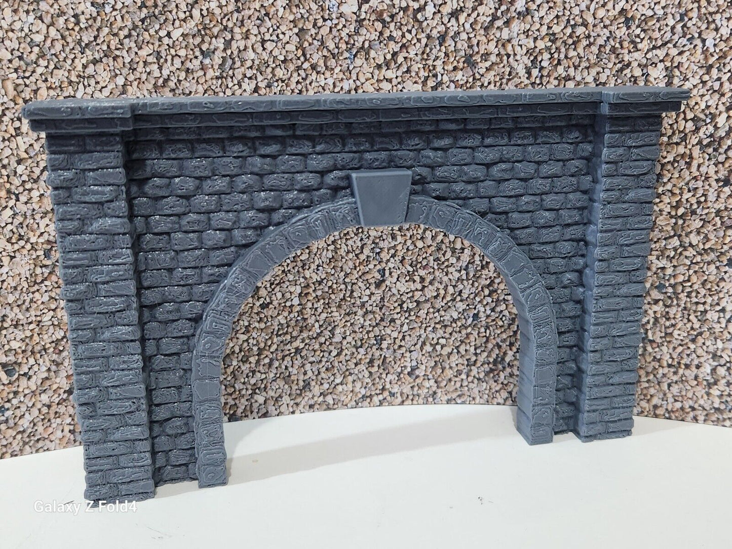 OO Gauge Tunnel Single Track Stone Portal Model Railway Train Layout 1:76 Scale