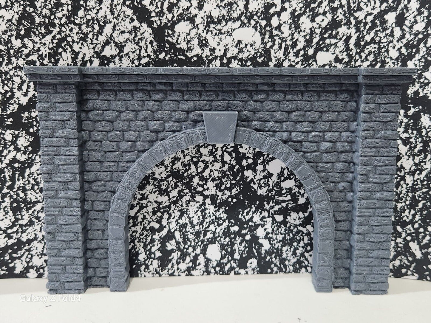 OO Gauge Tunnel Single Track Stone Portal Model Railway Train Layout 1:76 Scale