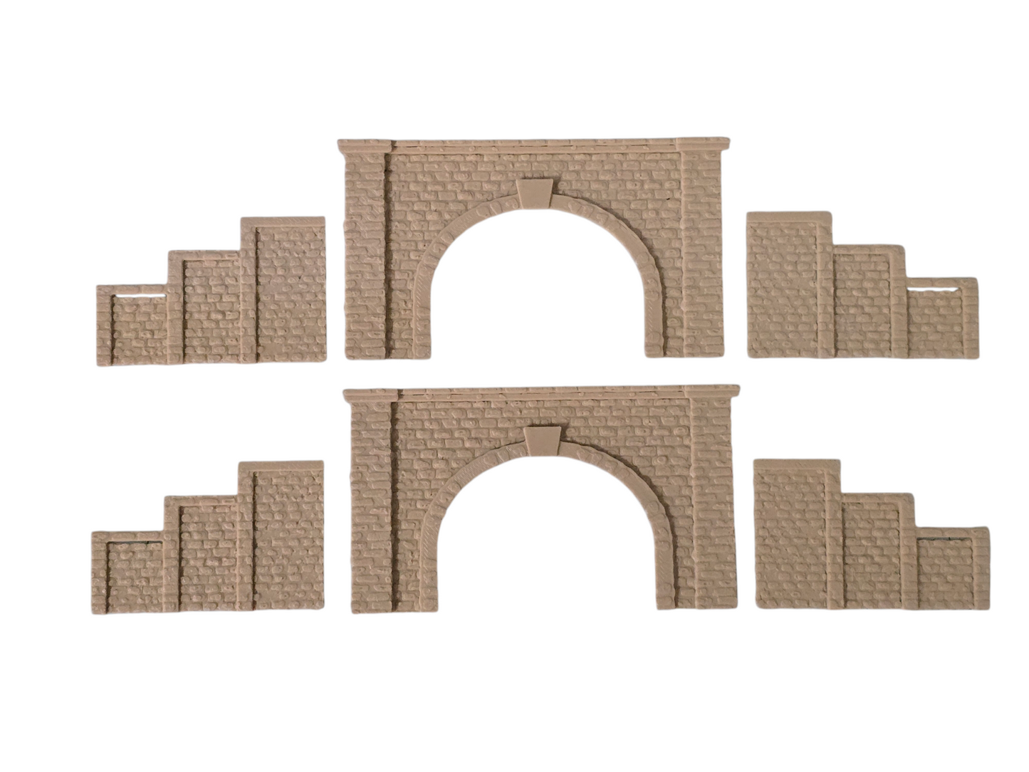 Z Gauge Tunnel Double Track Stone Portal Model Railway Train Layout 1:220 Scale
