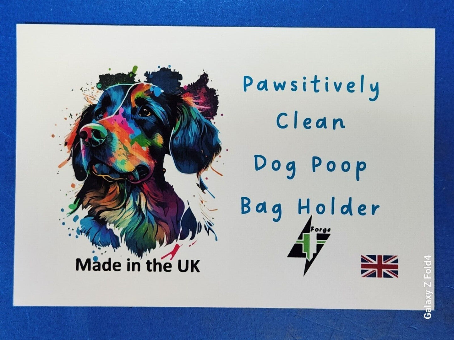 Personalised Hands free dog poo poop bag holder carrier