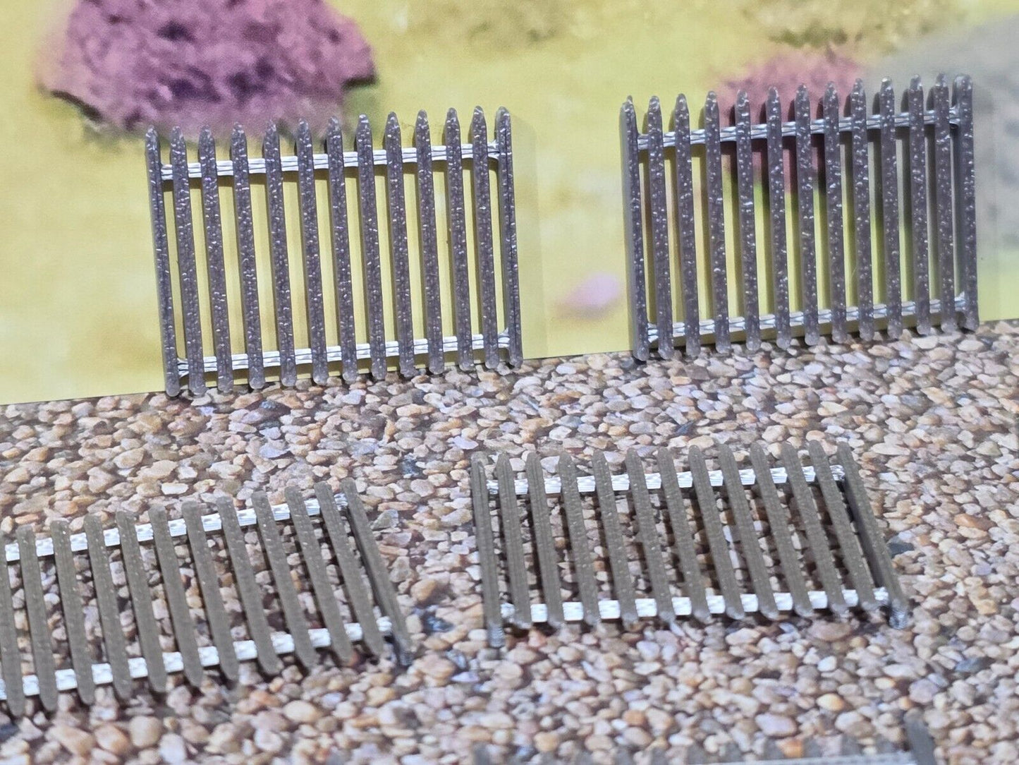 Security Fencing 6ft OO HO Gauge New 10 Pack 1:76 Scale Models Train Railway