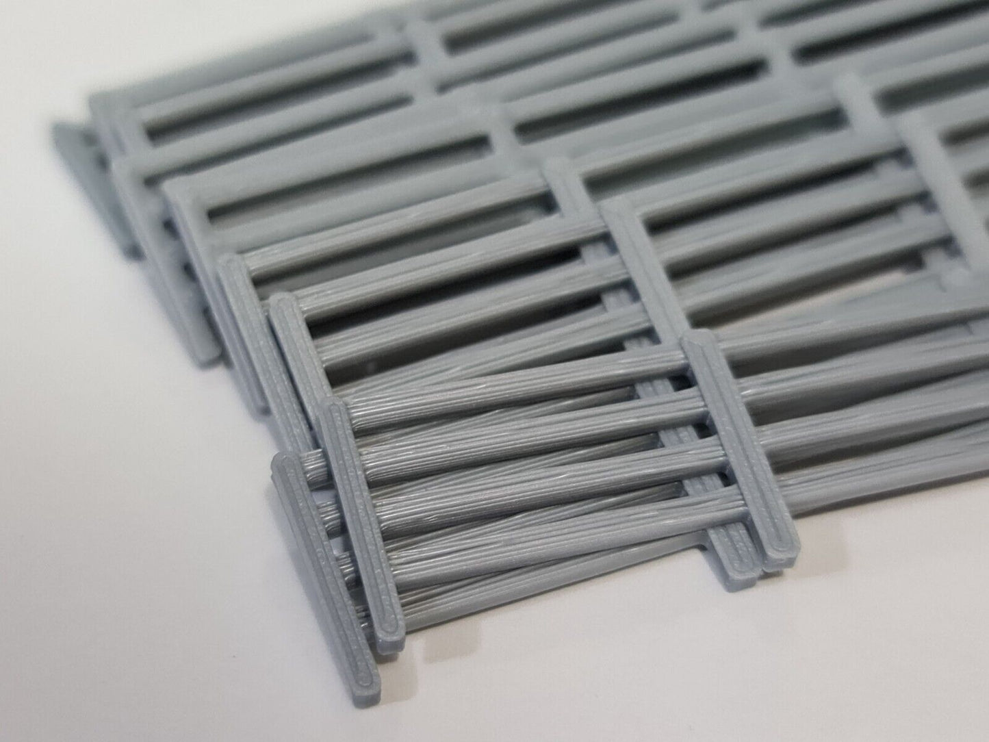 Fencing Railings OO HO New 10 Pack Grey Gauge 1:76 Scale Models Train Railway