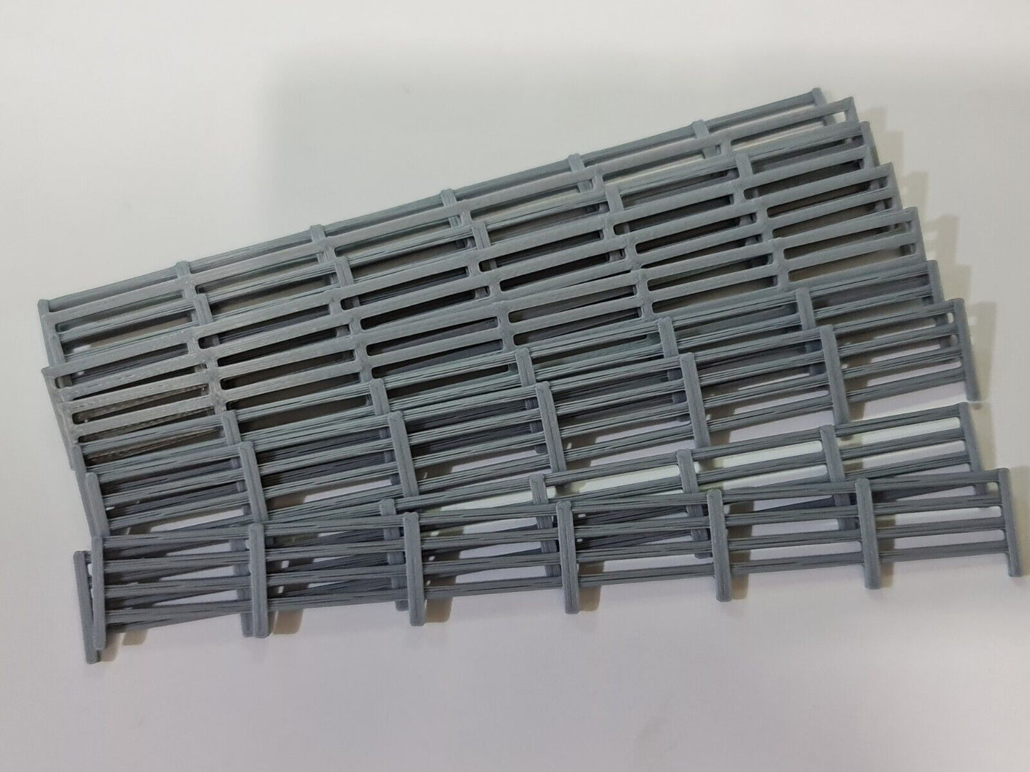 Fencing Railings OO HO New 10 Pack Grey Gauge 1:76 Scale Models Train Railway