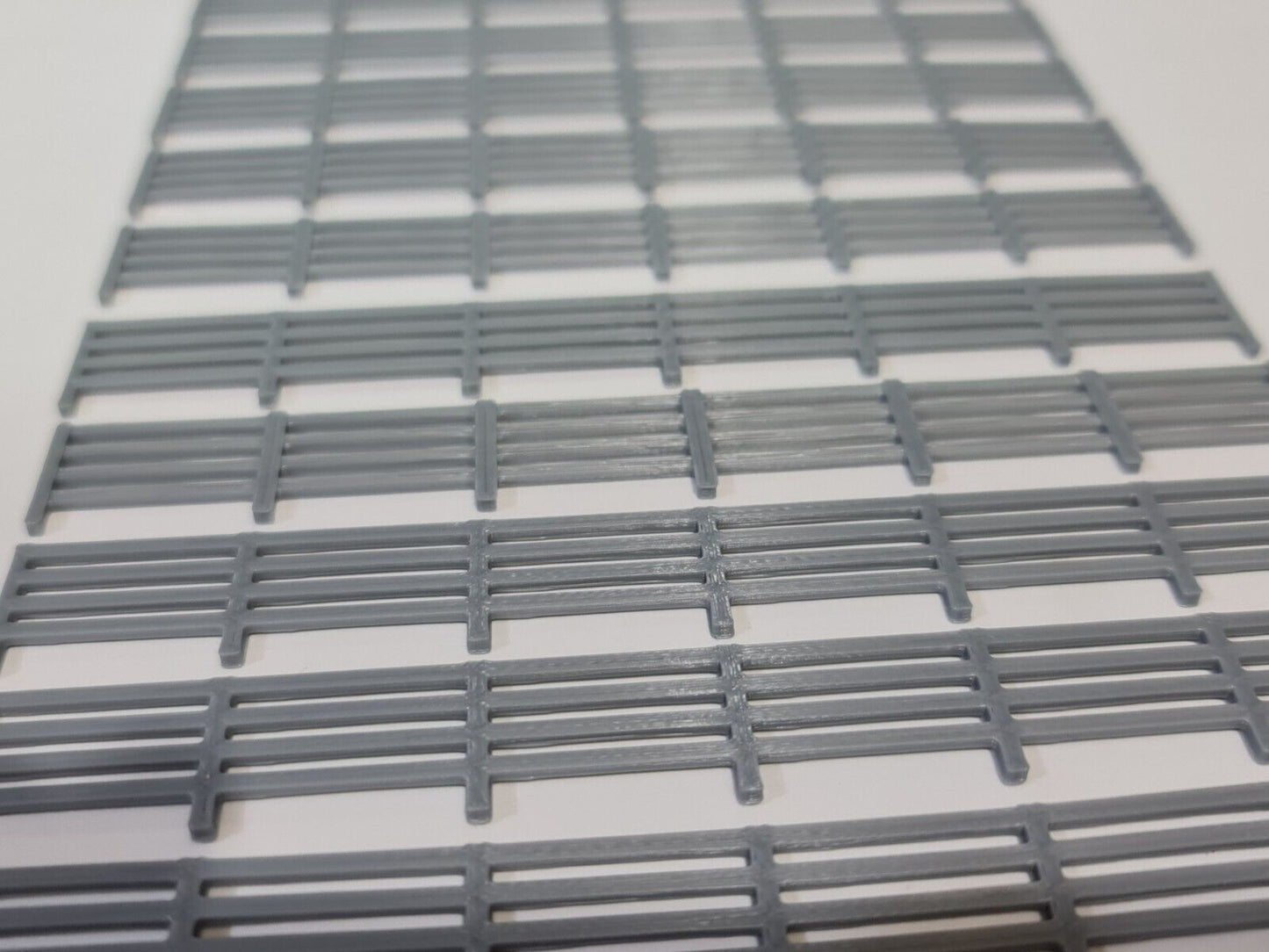 Fencing Railings OO HO New 10 Pack Grey Gauge 1:76 Scale Models Train Railway