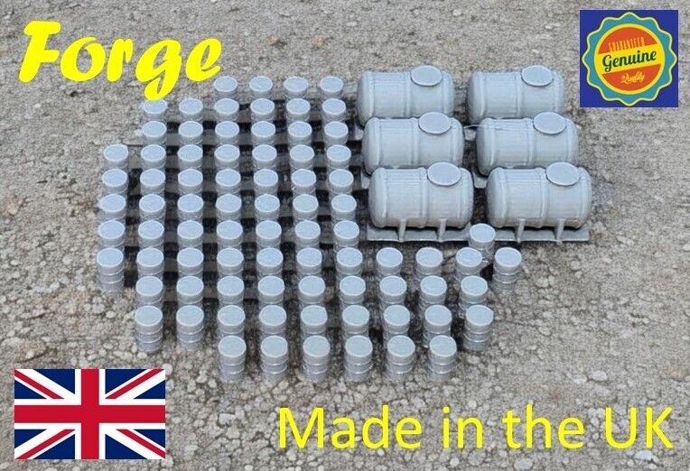 Oil Drums Oil Fuel Tanks x 80 x 6 Model Railway Scenery N Gauge 1:148 Scale
