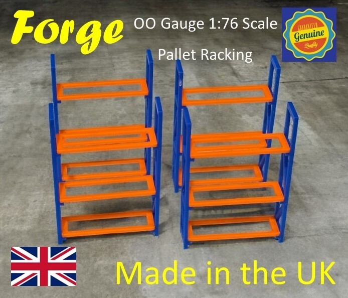 Pallet Racking Racks 1:76 Scale OO Gauge Model Train Railways Dioramas x 4 Sets