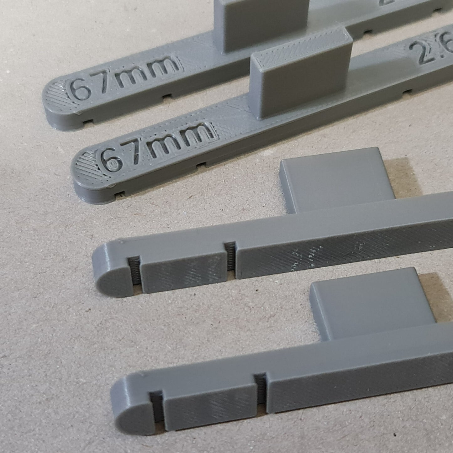 New 4 Pack Grey 67mm OO/HO Gauge Parallel Track Tools Model Railway Train