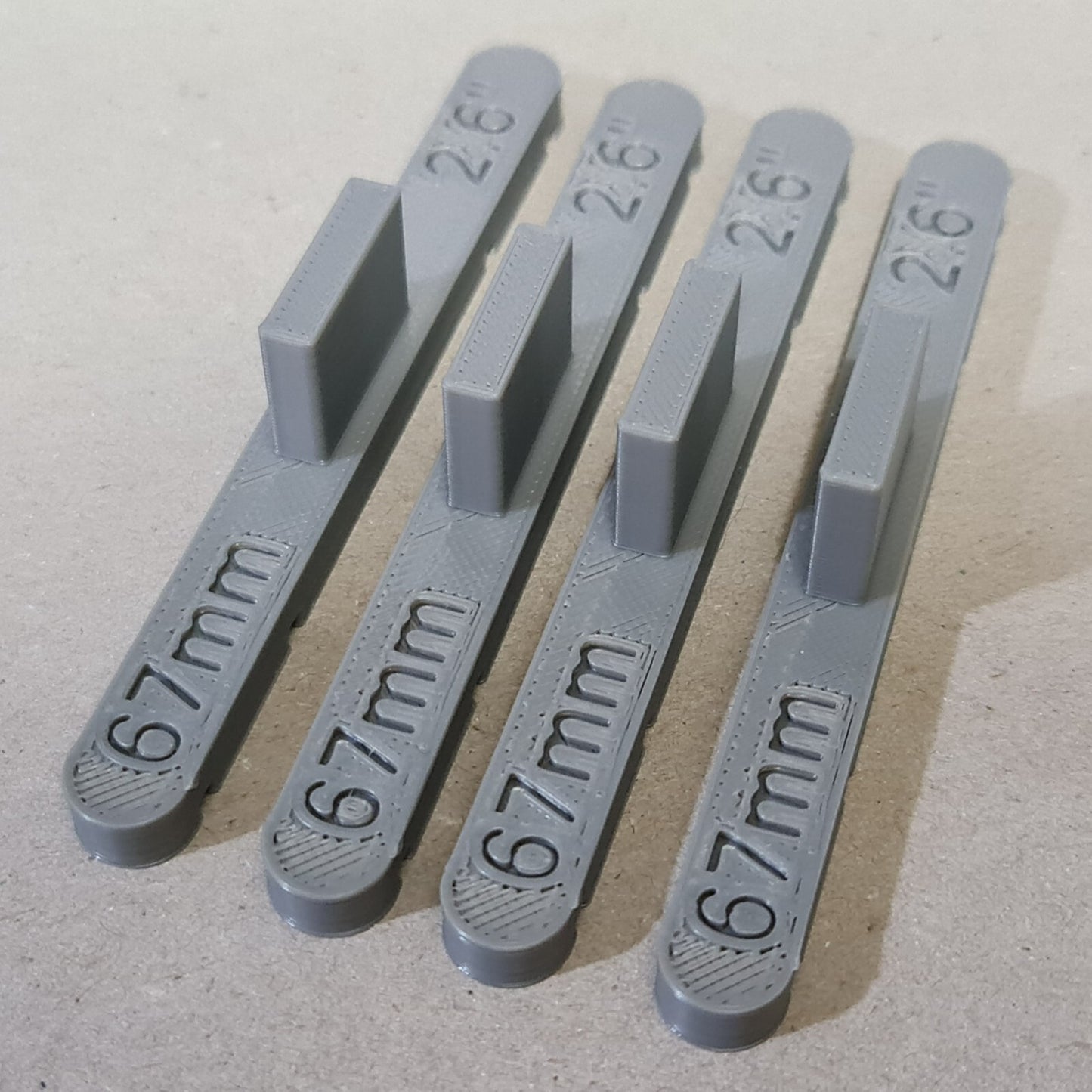 New 4 Pack Grey 67mm OO/HO Gauge Parallel Track Tools Model Railway Train