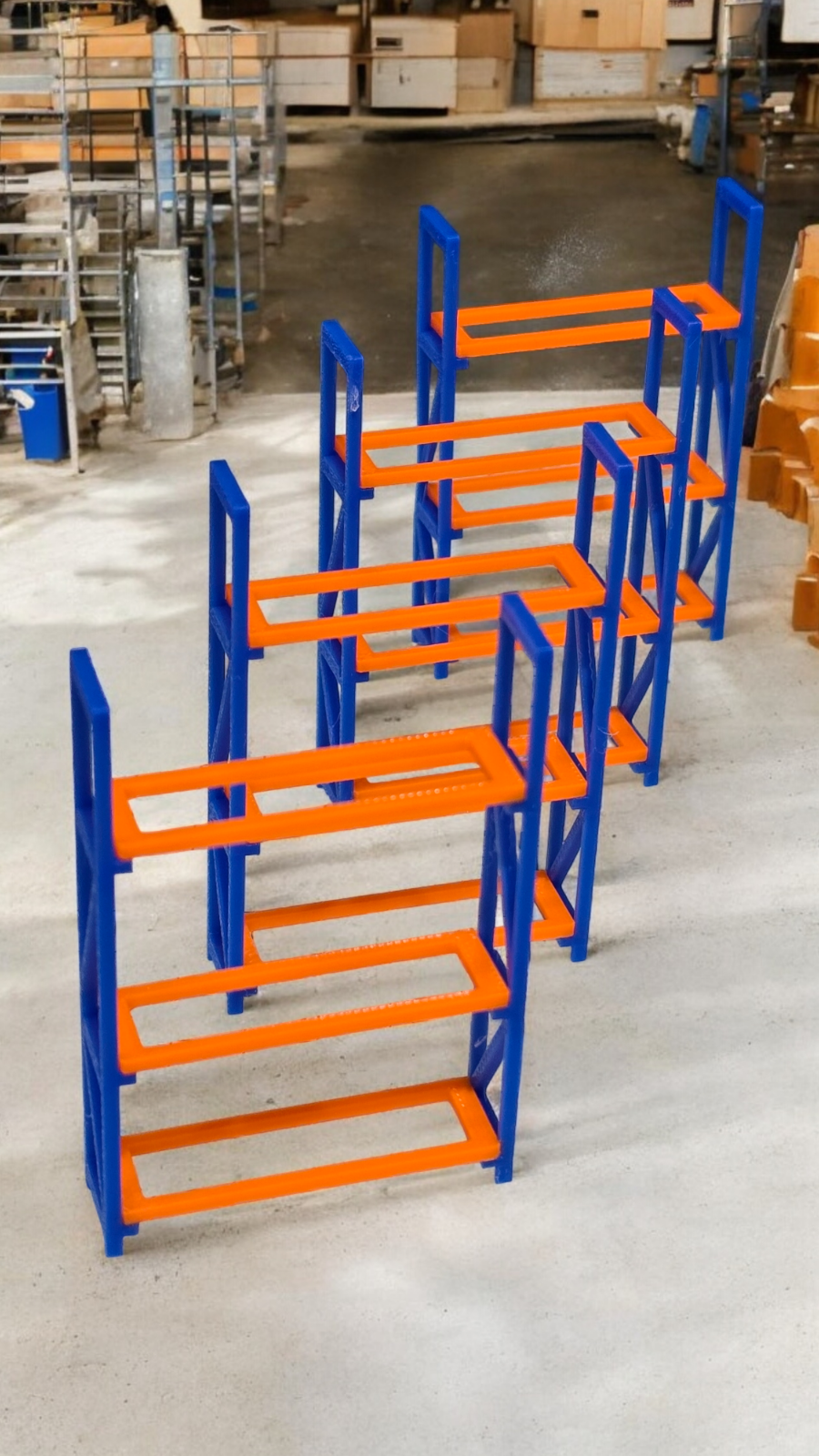 Pallet Racking Racks 1:76 Scale OO Gauge Model Train Railways Dioramas x 4 Sets