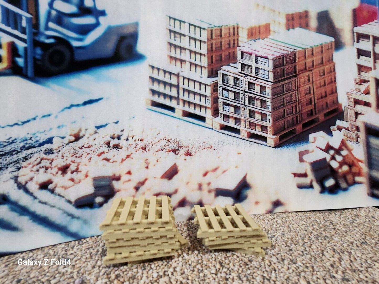 New Wood Colour Pallets 1 Gauge 1:32 Scale Models Model Train Diorama (10 Pack)
