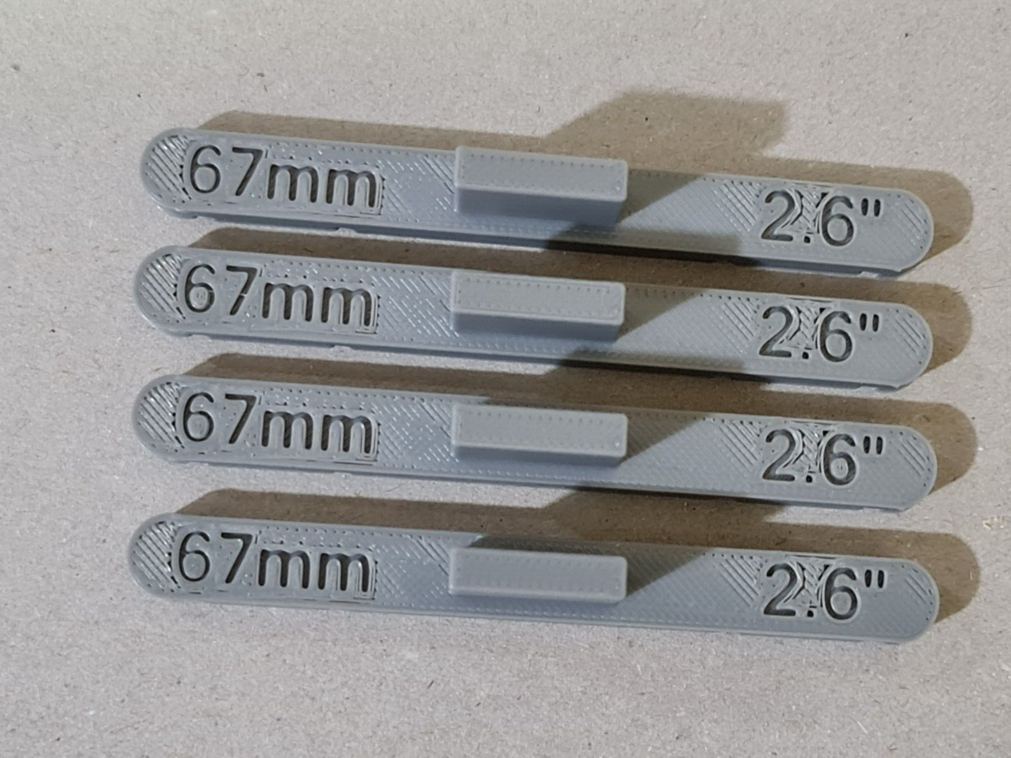 New 4 Pack Grey 67mm OO/HO Gauge Parallel Track Tools Model Railway Train