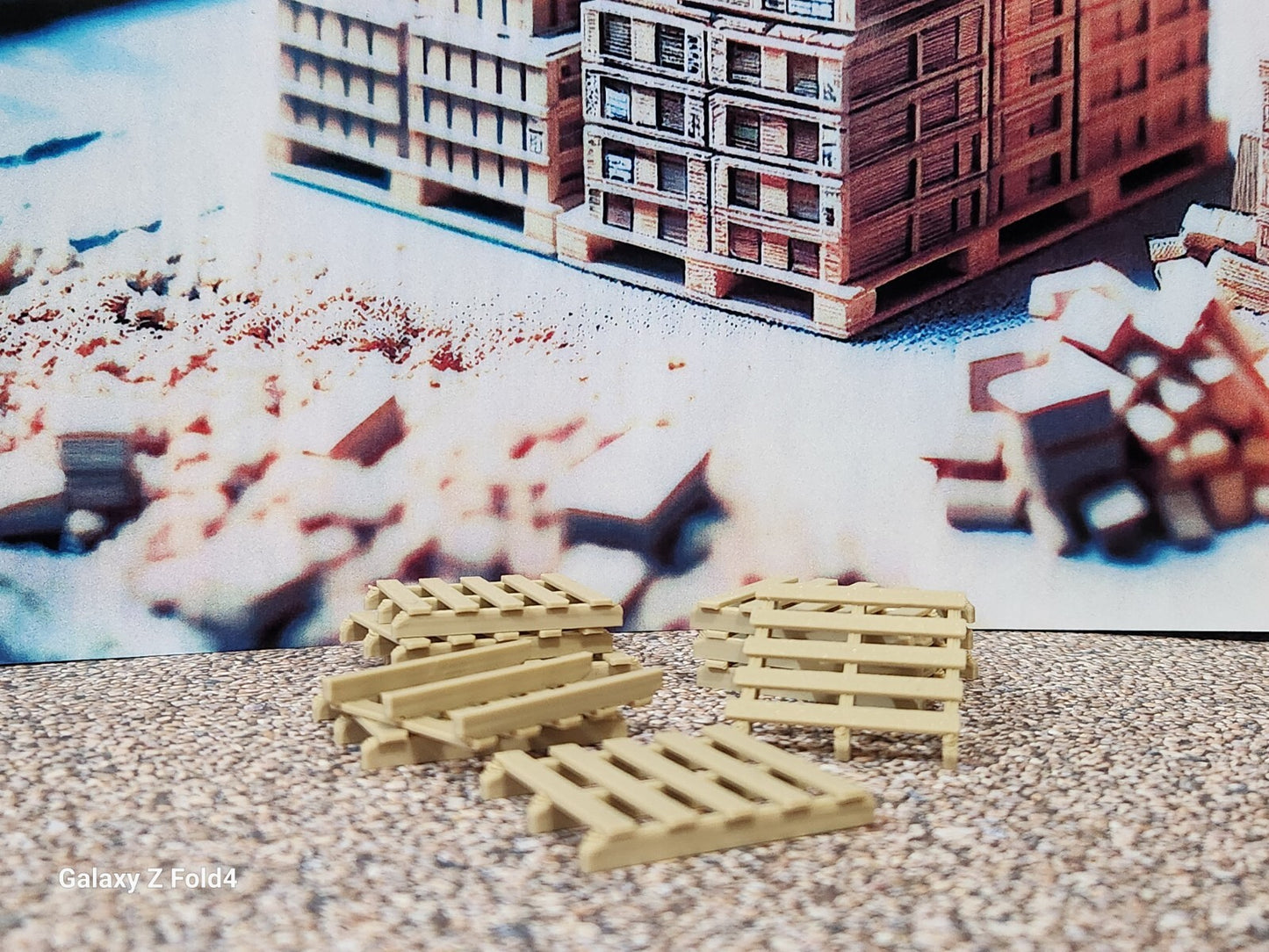 New Wood Colour Pallets 1 Gauge 1:32 Scale Models Model Train Diorama (10 Pack)