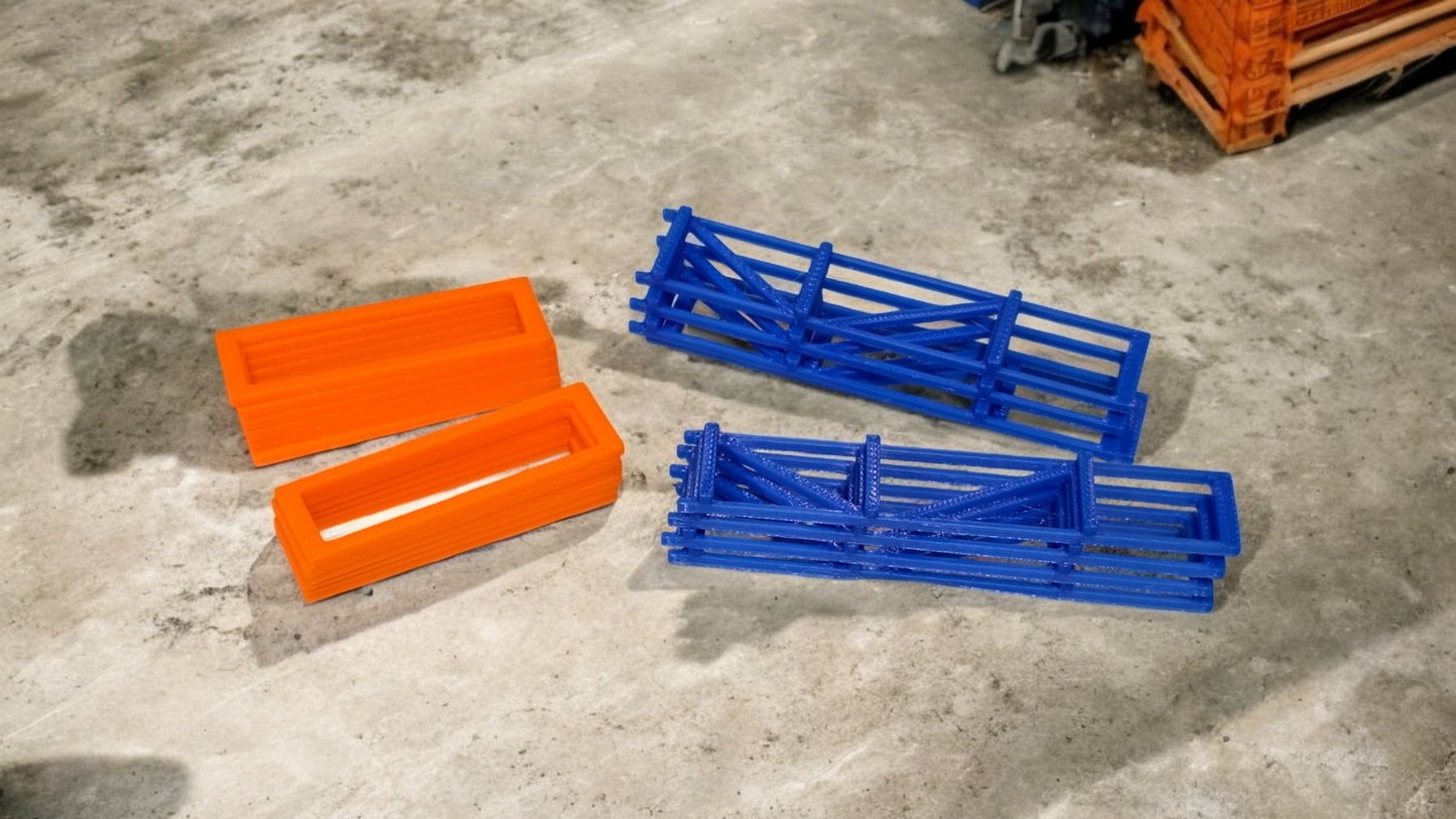 Pallet Racking Racks 1:76 Scale OO Gauge Model Train Railways Dioramas x 4 Sets