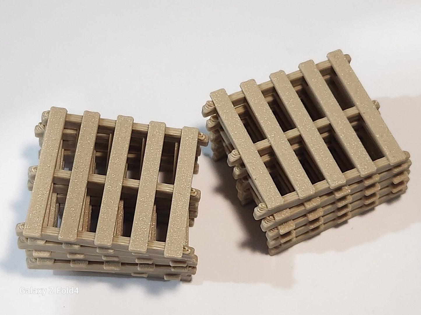 New Wood Colour Pallets 1 Gauge 1:32 Scale Models Model Train Diorama (10 Pack)