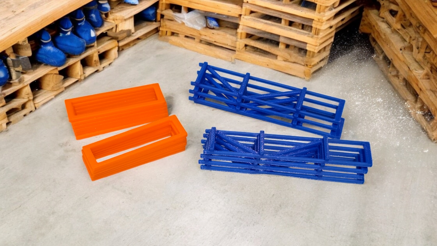 Pallet Racking Racks 1:76 Scale OO Gauge Model Train Railways Dioramas x 4 Sets