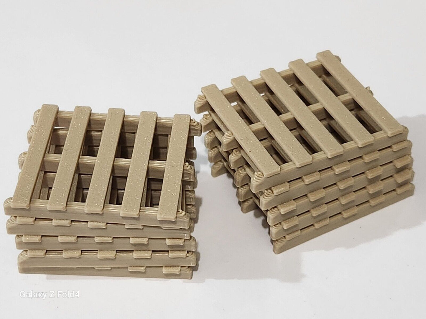 New Wood Colour Pallets 1 Gauge 1:32 Scale Models Model Train Diorama (10 Pack)