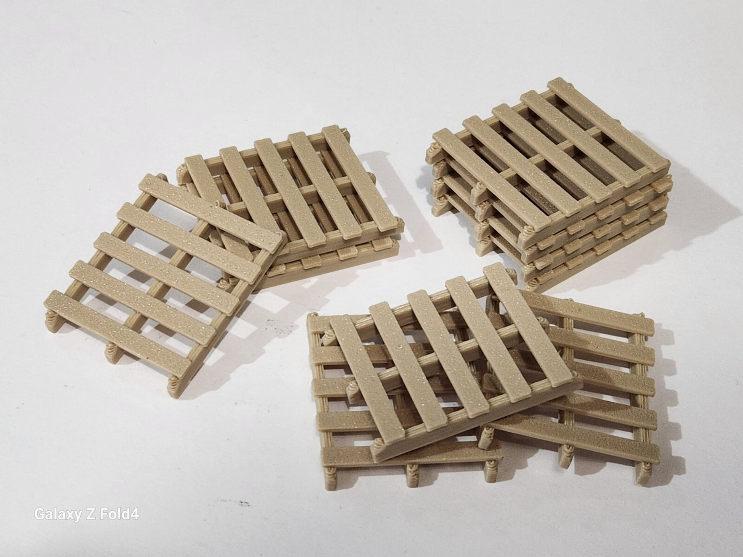 New Wood Colour Pallets 1 Gauge 1:32 Scale Models Model Train Diorama (10 Pack)