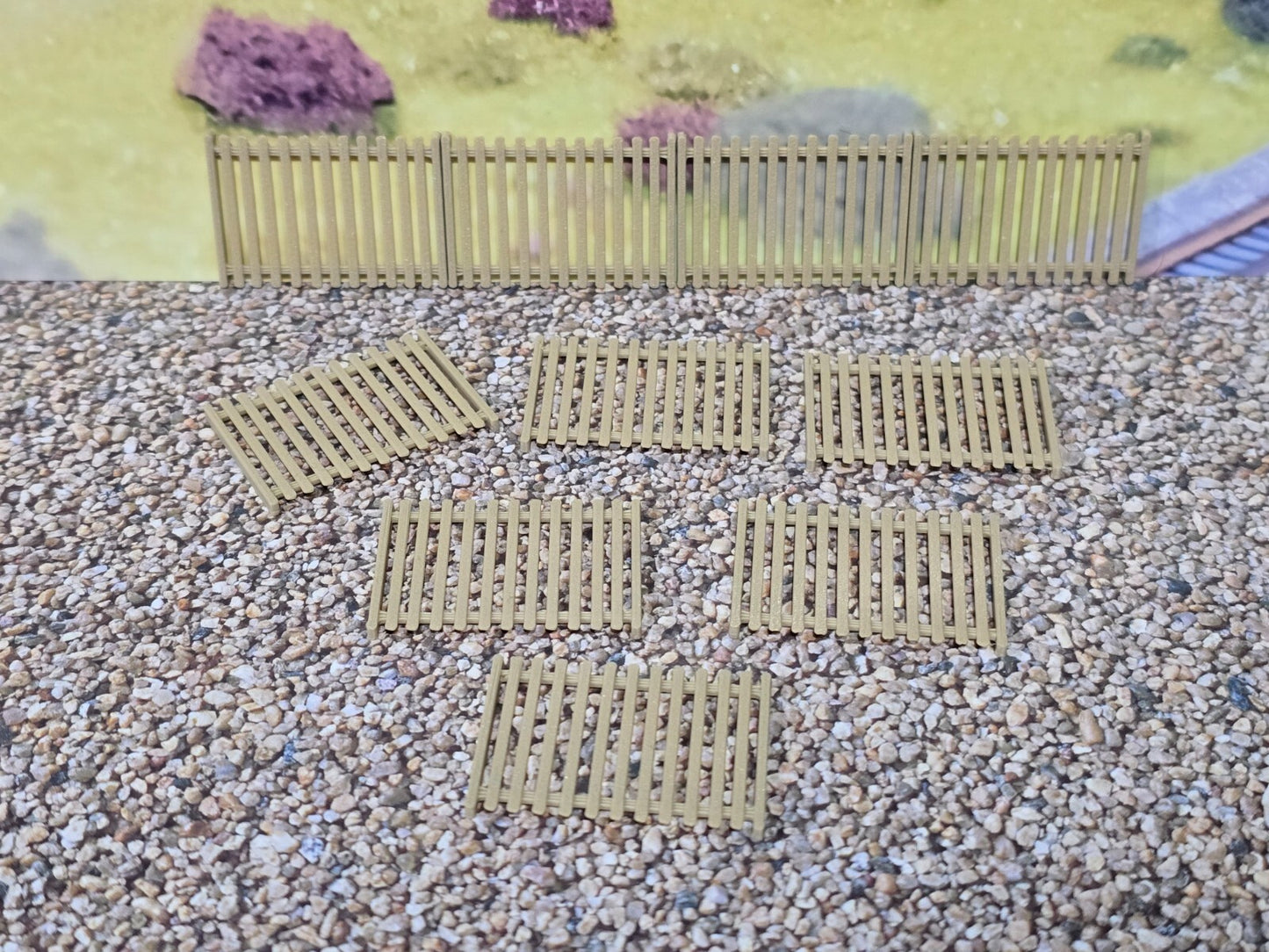 Garden Fencing 6ft OO HO Gauge New 10 Pack Wood 1:76 Scale Models Train Railway