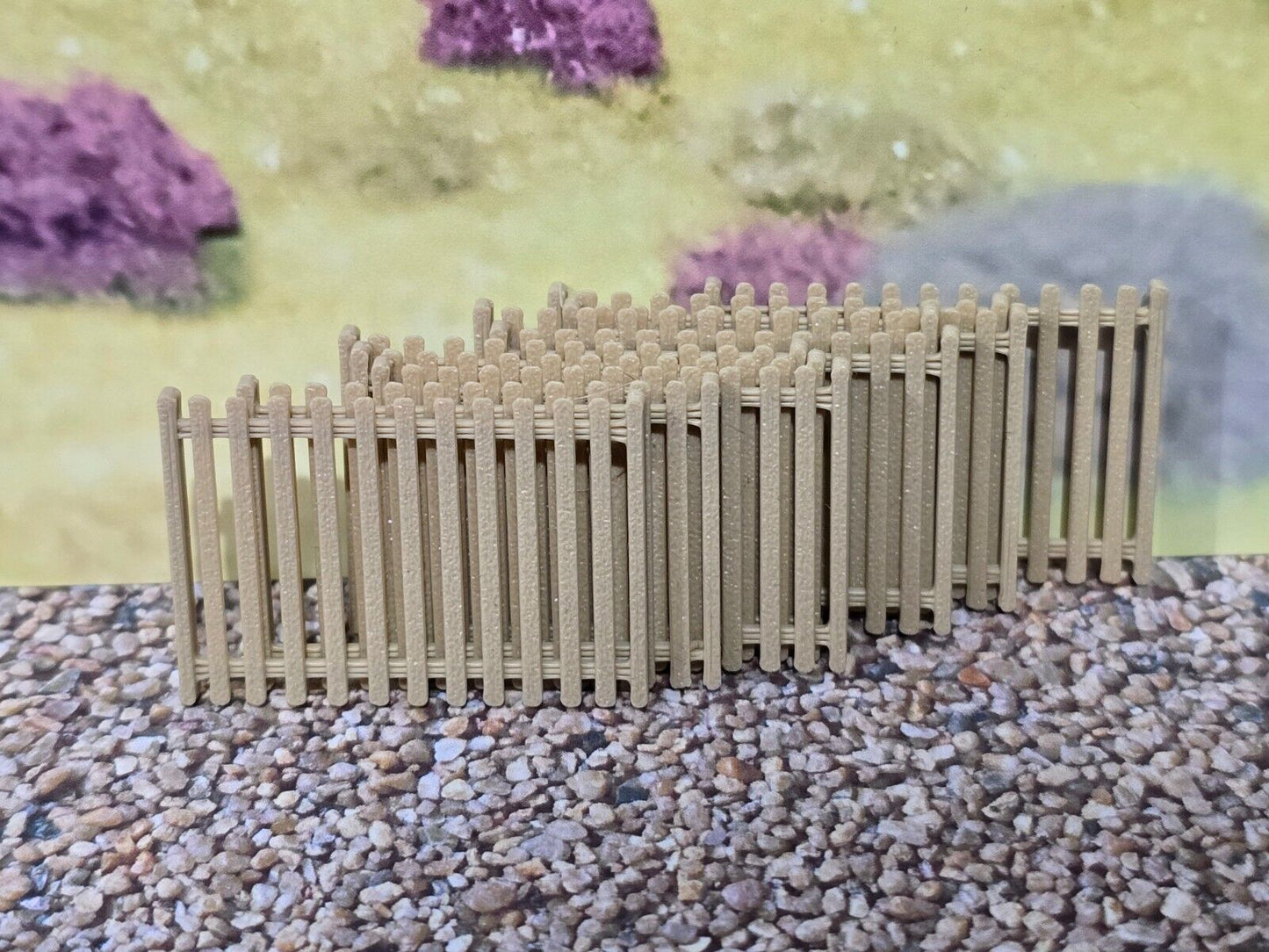 Garden Fencing 6ft OO HO Gauge New 10 Pack Wood 1:76 Scale Models Train Railway