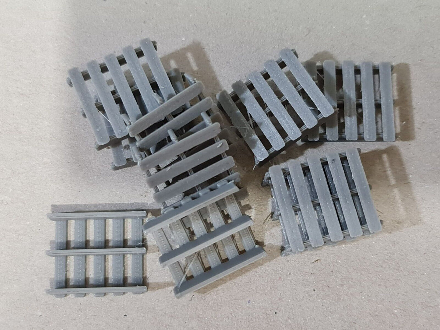 New Grey Pallets O Gauge 1:48 Scale Models Train Railway (10 Pack)