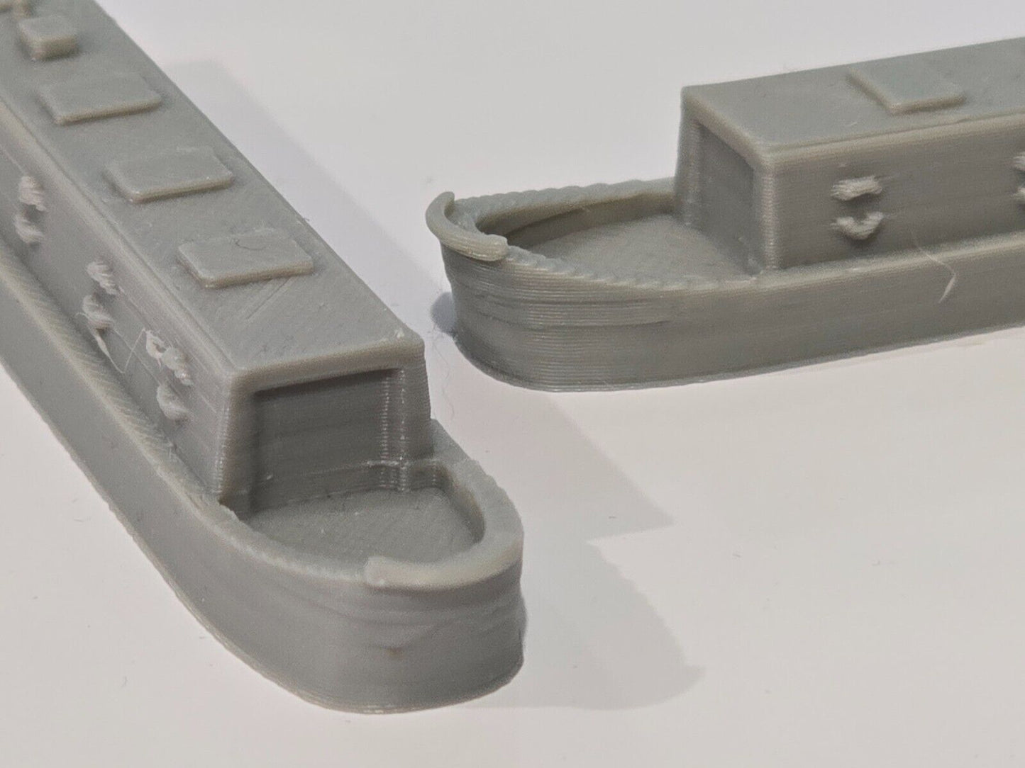Canal Boats Waterways Barge Cargo Leisure 1:220 Scale Z Gauge Model Railway x 2