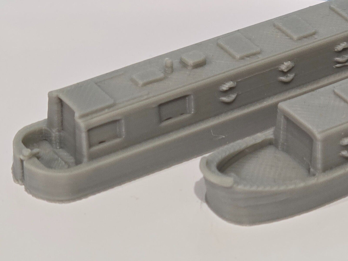 Canal Boats Waterways Barge Cargo Leisure 1:220 Scale Z Gauge Model Railway x 2