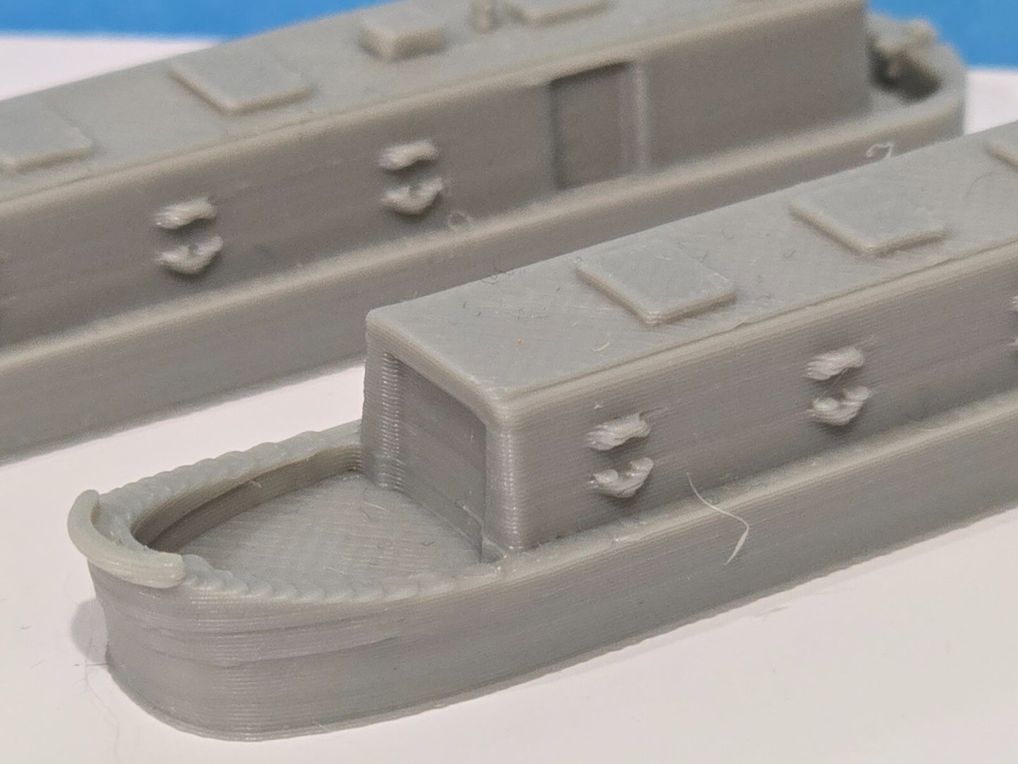 Canal Boats Waterways Barge Cargo Leisure 1:220 Scale Z Gauge Model Railway x 2