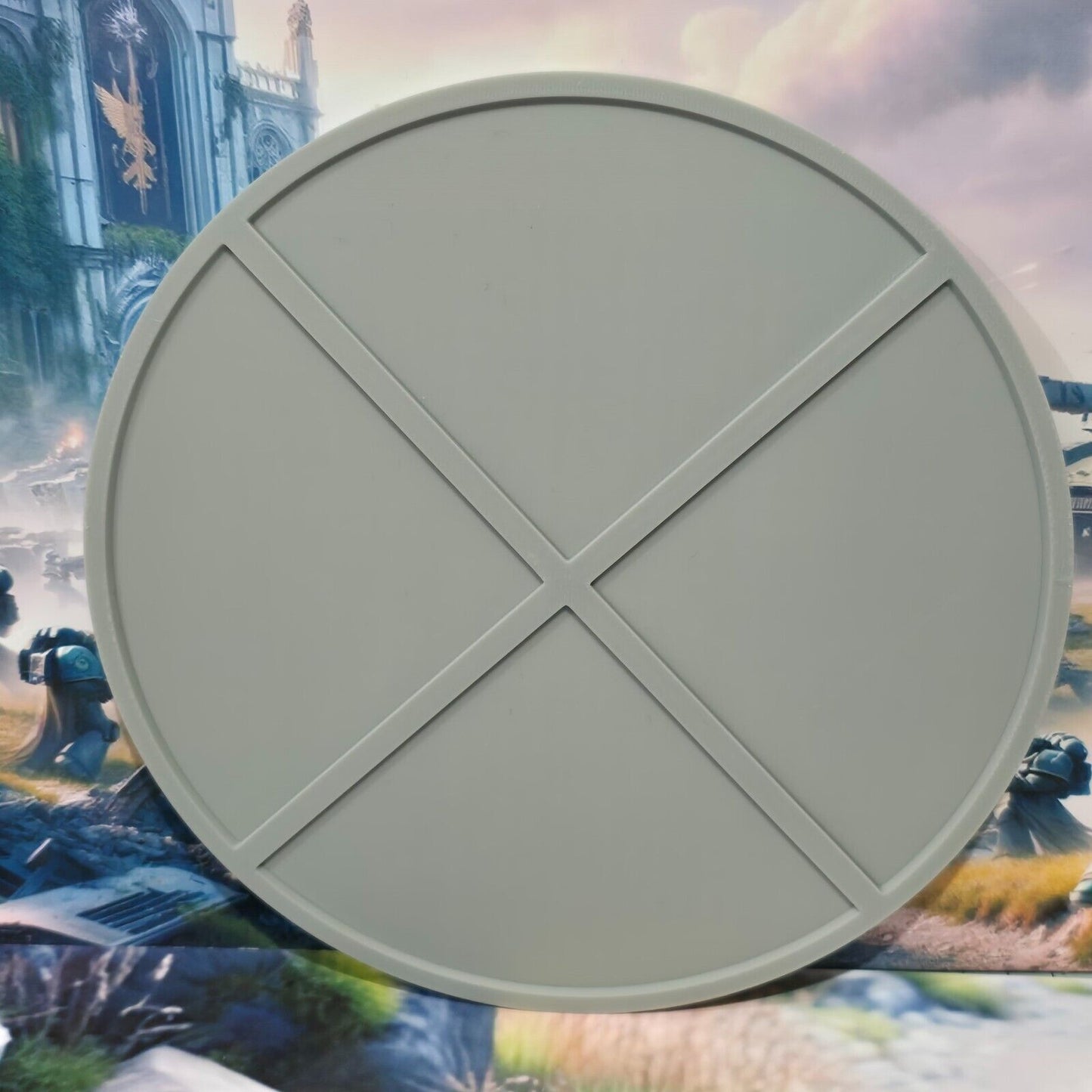 Wargames Bases Round Plain Warhammer Wargaming AOS PLA Plastic